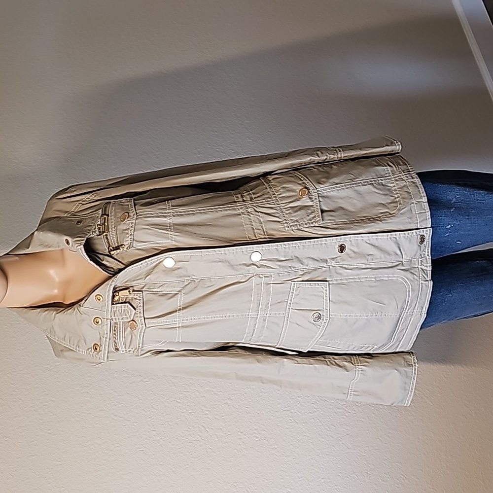 Michael Kors‎ Jacket Anorak Utility Military Flight Light Green Size Small